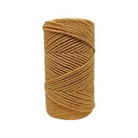 250 gr. Cotton (Pamuk) Makrome - İNDİRİMLİ 100mt 2mm / 0021 Hardal