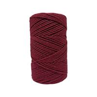 250 gr. Cotton (Pamuk) Makrome - İNDİRİMLİ 100mt 2mm / 0026 Bordo