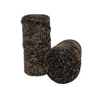 2640 Siyah/Gold - Polyester Simli Ribbon 200gr. - 120 Mt.