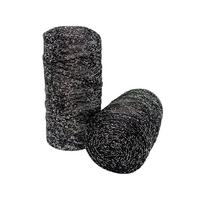 2640 Siyah/Gümüş - Polyester Simli Ribbon 200gr. - 120 Mt.