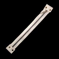 30 cm Deri Detaylı Çanta Fermuarı - Beyaz