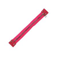 30 cm Deri Detaylı Çanta Fermuarı - Fuşya