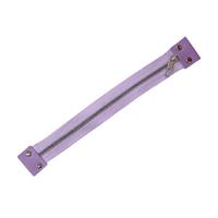 30 cm Deri Detaylı Çanta Fermuarı - Lila