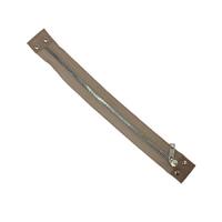 30 cm Deri Detaylı Çanta Fermuarı - Vizon