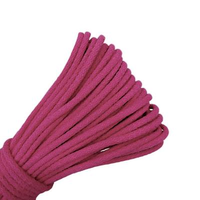 30 mt. 7mm Tress Kordon İp %100 Pamuk Kordon Supla İp - Pembe 420-450 gr.