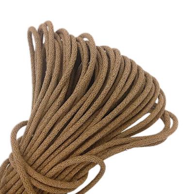 30 mt. 7mm Tress Kordon İp %100 Pamuk Kordon Supla İp - Sütlü Kahve 420-450 gr.
