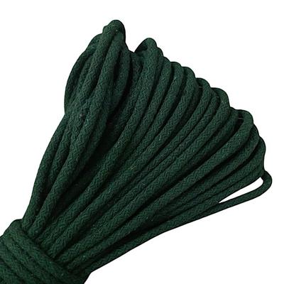 30 mt. 7mm Tress Kordon İp %100 Pamuk Kordon Supla İp - Zümrüt 420-450 gr.