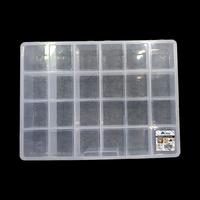 32x24cm Büyük Boy 24 Bölmeli Organizer Kutu (Takı Kutusu) - Şeffaf