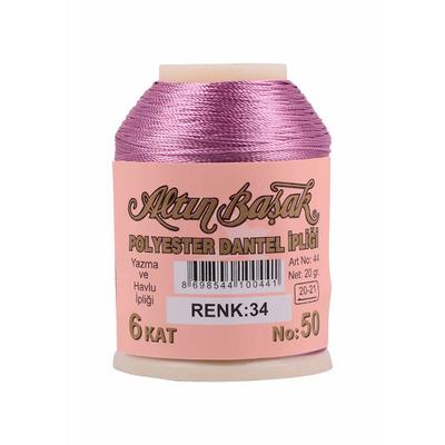 34 No Altınbaşak 20 gr. Polyester Dantel İpi