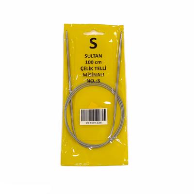 Sultan 100 cm Misinalı Şiş - 3 mm Örgü Şişi