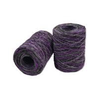 405 No - 1 Adet - 160-200 gr. - Sarılmış Ebruli Kağıt İp - Mor Gri Füme