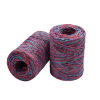 410 No - 1 Adet - 160-200 gr. - Sarılmış Ebruli Kağıt İp - Mavi Mor Kırmızı