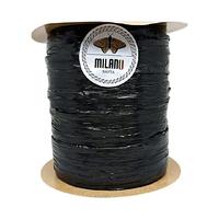 42 No - 1 Adet - Milano Yumuşak Dokulu Rafya (Yıkanabilir Rafya) (100 gr./250 mt.) - Parlak Siyah