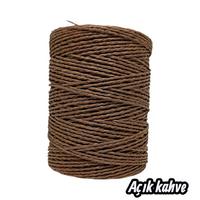 44 No 180-220 gr. İthal Sarılmış Kağıt İp (Yumuşatılmış Kağıt İp) - Açık Kahve