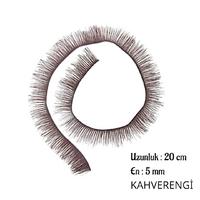 5 mm Amigurumi KAHVERENGİ Kirpik - 20 cm 