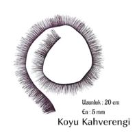 5 mm Amigurumi KOYU KAHVERENGİ Kirpik - 20 cm 