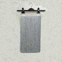 50 cm Gümüş Kısa Saçak Püskül - 1 Metre