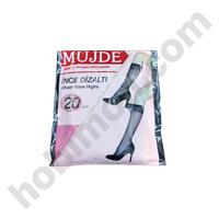 500 No Müjde İnce Dizaltı Çorap - Siyah