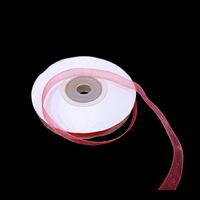 6  mm Organze Kurdela - Nar Çiçeği 25 mt.
