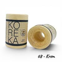 68 No Krem - 1 Adet - Milano KOREKA Yumuşak Dokulu Rafya 100gr 220mt 