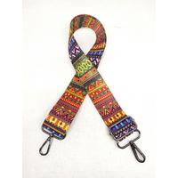 7 No Dijital Baskılı Çanta Sapı - 5cm x 120cm (Ayar tokası ve Papağan Kısmında Renk Farklılığı Olabilir.)