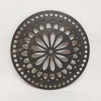 7 No Siyah Eskitme Ahşap Makaron Çanta Göbeği (Adet)  - 20cm x 20cm