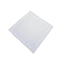 8.5x8.5 cm Şeffaf Çanta Parçası (1 Adet) - Delikli Kare Çanta Parçası