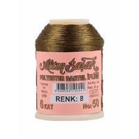 8 No Altınbaşak 20 gr. Polyester Dantel İpi