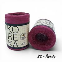 82 No Bordo - 1 Adet - Milano KOREKA Yumuşak Dokulu Rafya 100gr 220mt 