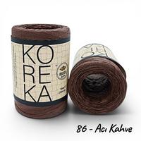 86 No Acı Kahve - 1 Adet - Milano KOREKA Yumuşak Dokulu Rafya 100gr 220mt 