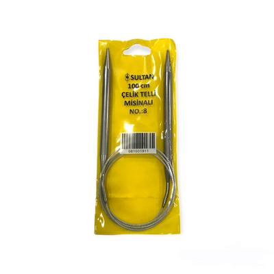 Sultan 100 cm Misinalı Şiş - 8 mm Örgü Şişi