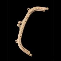 Krem Plastik Çanta - Cüzdan Klipsi - 16 cm