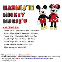 Nazmişin Mickey Mouse Amigurumi Malzemeleri