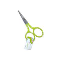 Puanlı Renkli Titanyum Nakış Makası - 3.5"/90 mm Makas - Yeşil