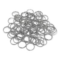 Zincirsiz Anahtarlık Halkası Gümüş 10 Adet - 20 mm (2cm)