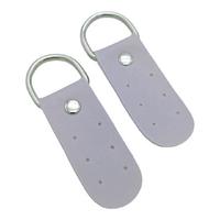 Açık Gri Deri Çanta Böce Çifti - 10x3 cm (Gümüş)