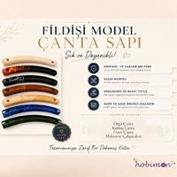 Akrilik Fildişi Çanta Sapı Modelleri (Kavisli Model) - 17 cm ADET