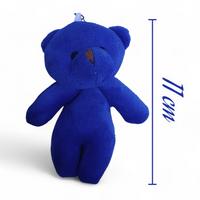 Ayı Anahtarlık & Çanta Süsü - 11 cm  / Saks Mavi