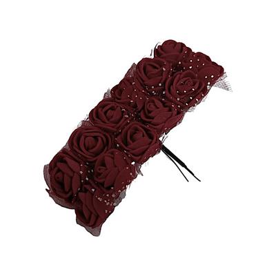 Bordo Lateks Gül - 12 Adet