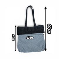 ÇantaPro - Askılı Deri Detaylı Hazır Çanta Astarı İçi 60x32 cm