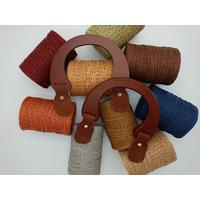 ÇantaPro - Deri Böceli C Model Masif Bambu Çanta Sapı Çifti