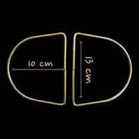 D Model Metal Çanta Sapı ÇİFT (13 cm) - Gold
