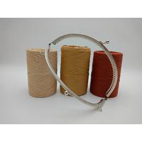 Desenli Oval Çanta Klipsi - Burs / 20 cm - Gümüş (Dikmeli)