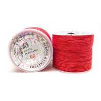 Emzik Zİnciri İpi (paraşüt ipi - bileklik örme ipi) Kalınlık 0.8mm 45-50 Metre - Kırmızı