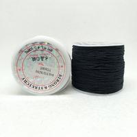 Emzik Zİnciri İpi (paraşüt ipi - bileklik örme ipi)  Kalınlık 0.8mm 45-50 Metre - Siyah