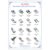 Ev Tipi Dikiş Makine Baskı Ayak Seti 16 Parça