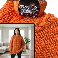 GALA PAYET Pullu İp - 10 Adet - %94 Akrilik %6 Payet 50gr. 125mt.