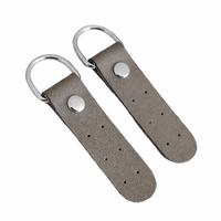 Gri Deri Çanta Böce Çifti - 10x2 cm (Gümüş)