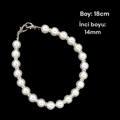 İ5 İnci Boncuklu Çanta Sapı - 18 cm 