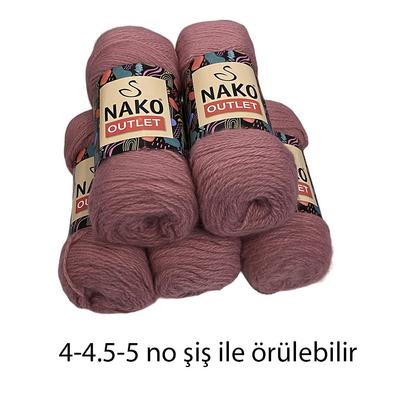 İH4684 - 535 gr. (5 Adet) Nako Yumuşak Dokulu hafif tüylü outlet İhraç Fazlası İp